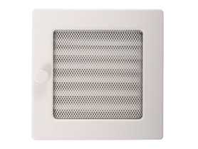 Kratka kominkowa STANDARD 17x17cm z żaluzją biała