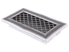Kratka kominkowa DECO 10x20cm srebrna patyna